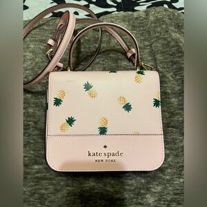 Kate Spade Staci Pineapple Print Square
Crossbody Handbag
